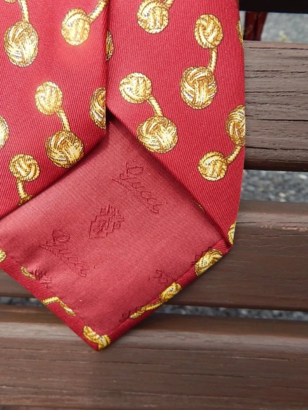 Vintage GUCCI Made in Italy Set of 2 100% Silk Mens Neckties Necktie Neck Tie